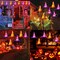 8 Pcs Hanging Witch Hat String Lights, Light Up Waterproof Halloween Decorations (Multicolor)